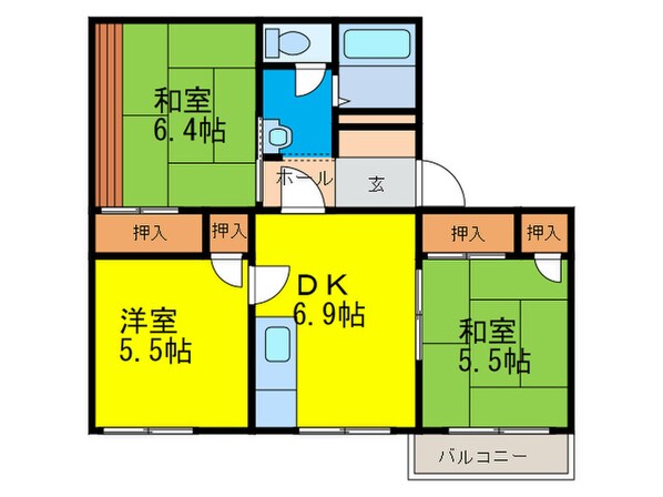 タウニィ高松の物件間取画像